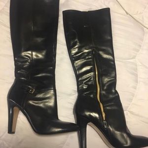 Black genuine leather Boots
